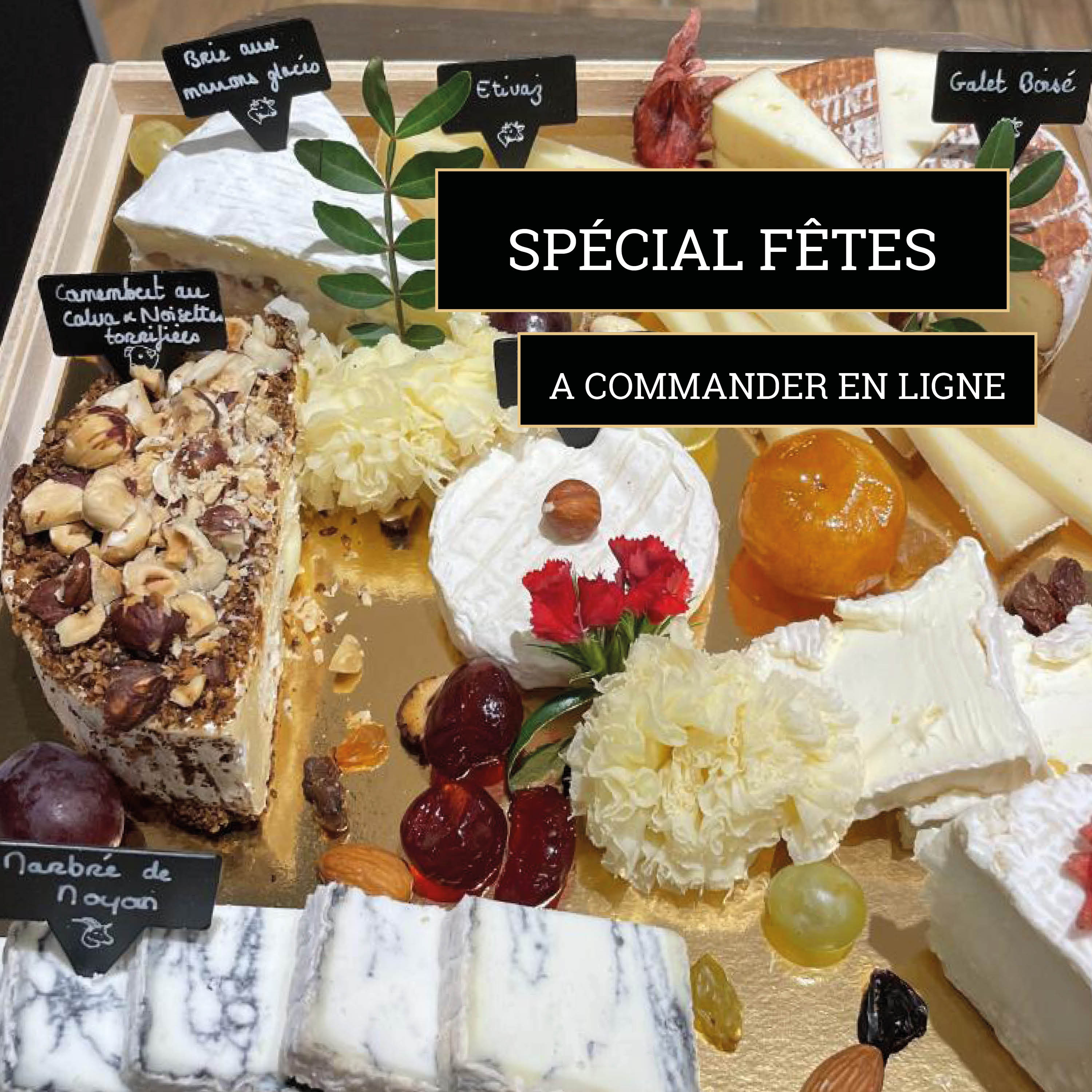 Sublimez vos repas de fêtes avec nos plateaux de fromages festifs composés de fromages d’exception, savoureux et authentiques. 