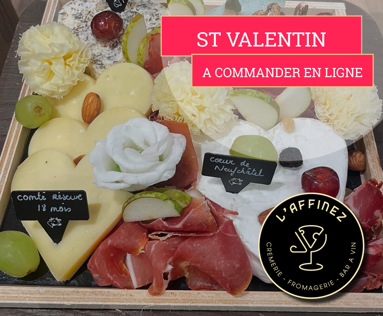 St Valentin à Montgeron : pour déclarer votre flamme, plateau de fromage ou soirée bistro